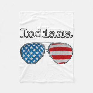 USA PILOT GLASSEN INDIANA FLEECEDECKE
