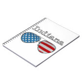 USA PILOT GLASSEN INDIANA NOTIZBLOCK (Linke Seite)