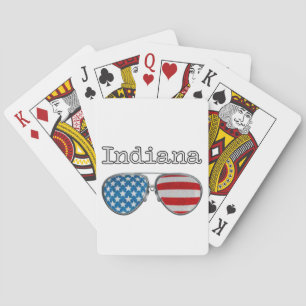 USA PILOT GLASSEN INDIANA SPIELKARTEN