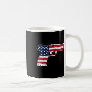 USA Pistol American Gun Flag 4. Juli Kaffeetasse