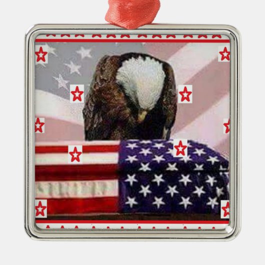 USA.png-AIGLE Silbernes Ornament (Vorne)