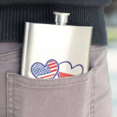 USA Polen Flaggenschwerpunkte Flachmann (Beispiel)
