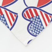 USA Polen Flaggenschwerpunkte Fleecedecke (Ecke)