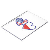 USA Polen Flaggenschwerpunkte Notizblock (Linke Seite)