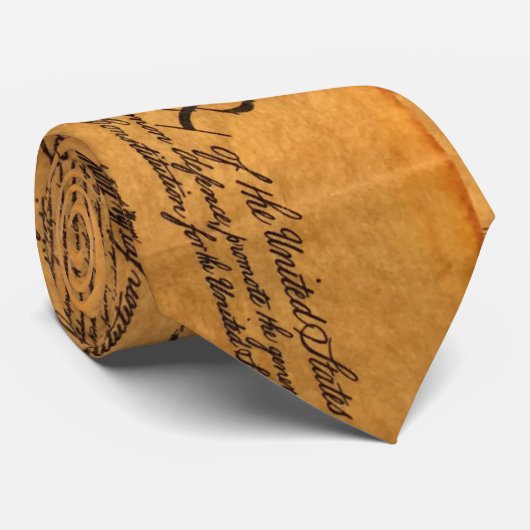 USA-Politik-Konstitutions-Krawatte Krawatte (Gerollt)