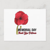 USA Poppy Poppy Memorial Day Veterans Day Prix Postkarte (Vorderseite)