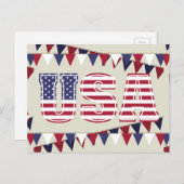 USA POSTKARTE (Vorne/Hinten)