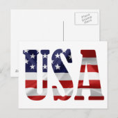 USA POSTKARTE (Vorne/Hinten)