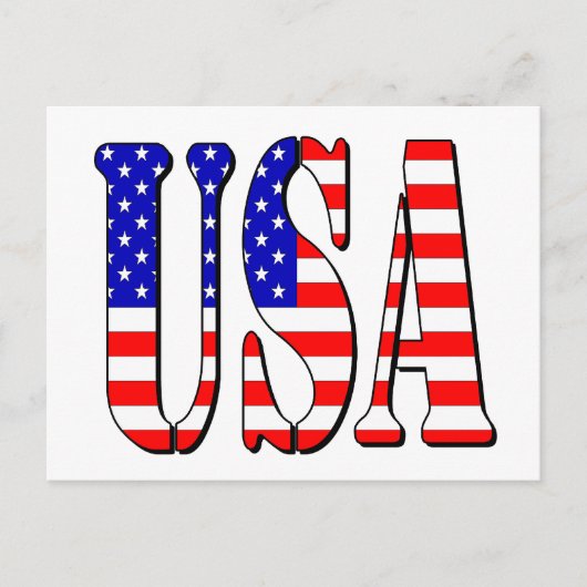 USA Postkarte (Vorderseite)