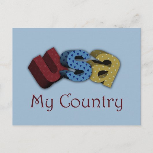 USA POSTKARTE (Vorderseite)
