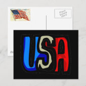 USA Postkarte (Vorne/Hinten)