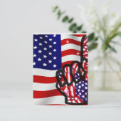 USA!_ POSTKARTE (Stehend Vorderseite)