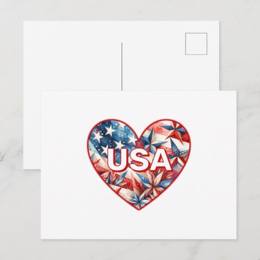USA POSTKARTE (Vorne/Hinten)