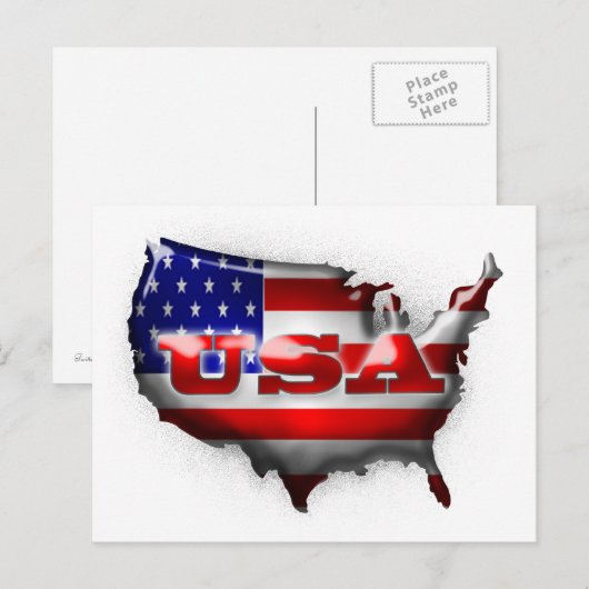 USA Postkarte (Vorne/Hinten)