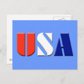 USA POSTKARTE (Vorne/Hinten)