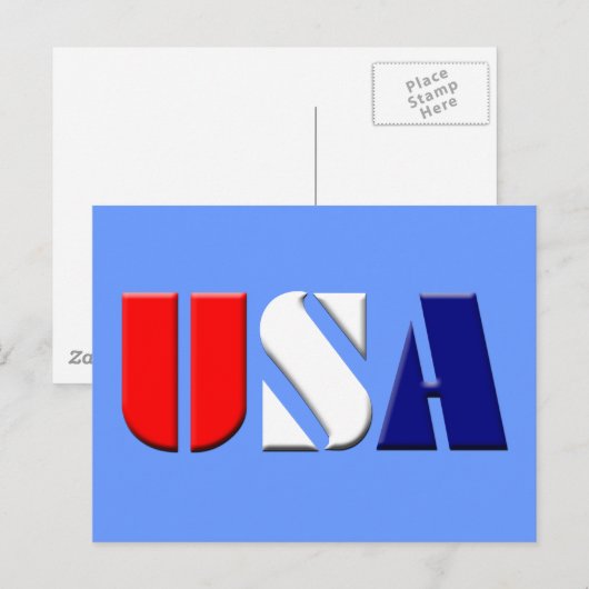 USA POSTKARTE (Vorne/Hinten)