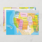 USA POSTKARTE (Vorne/Hinten)