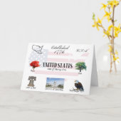 USA Postkarte | USA (Gelbe Blume)