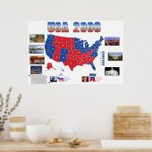 USA Präsidentenwahlposter 2008 Poster (Küche)