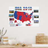 USA Präsidentenwahlposter 2016 Poster (Küche)