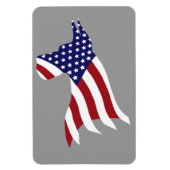 USA Pride Great Dane Magnet (Vertikal)
