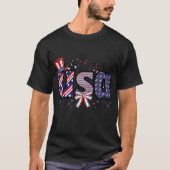 USA Pride Hat & Bow T-Shirt (Vorderseite)