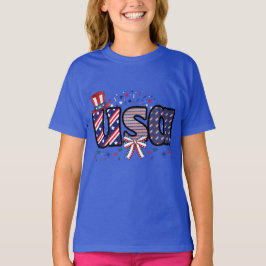 USA Pride Hat & Bow T-Shirt