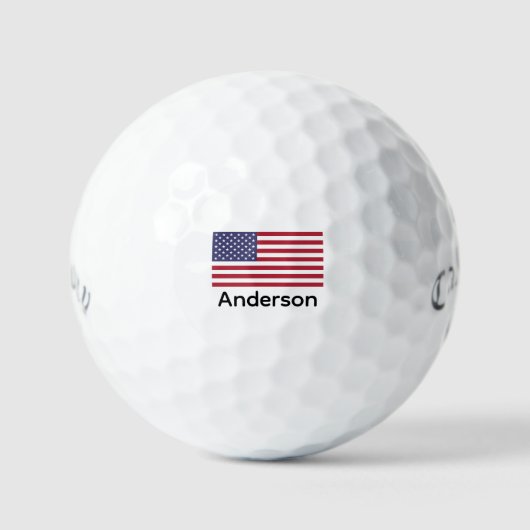 USA Print American Flag Personalisiert Golfball (Vorderseite)