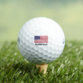 USA Print American Flag Personalisiert Golfball (Insitu T-Shirt)