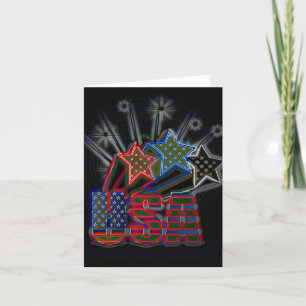 USA Proud Dankeskarte