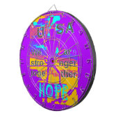 USA Psychedelic Hope: Neon Unity Art Dartscheibe (Vorderseite rechts)