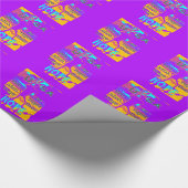 USA Psychedelic Hope: Neon Unity Art Geschenkpapier (Ecke)