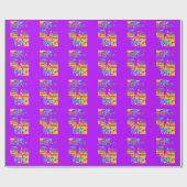 USA Psychedelic Hope: Neon Unity Art Geschenkpapier (Flach)