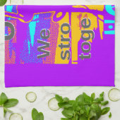 USA Psychedelic Hope: Neon Unity Art Küchentuch (Gefaltet)