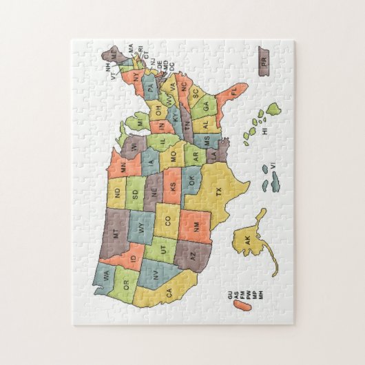 USA PUZZLE (Vertikal)