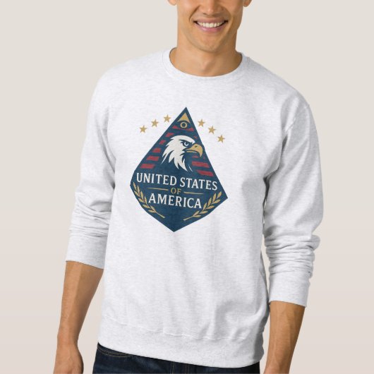 USA Pyramid Eagle Emblem Sweatshirt (Vorderseite)