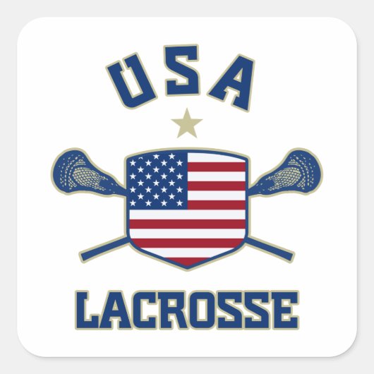 USA QUADRATISCHER AUFKLEBER (Vorderseite)