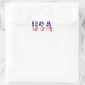 USA QUADRATISCHER AUFKLEBER (Tasche)