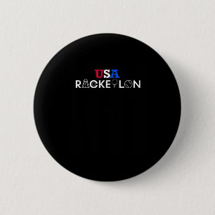 Usa Racketlon - Tischtennis Badminton Squash Tenni Button