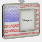 USA Rahmen-Ornament SILBER (Rechts)