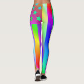 USA Rainbow Flag Leggings (Rückseite)