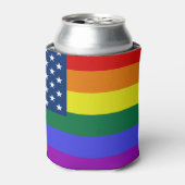 USA Rainbow Pride Dosenkühler (Kanne Vorderseite)