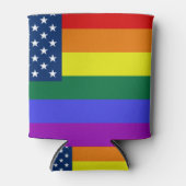 USA Rainbow Pride Dosenkühler (Vorderseite)