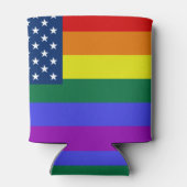USA Rainbow Pride Dosenkühler (Rückseite)