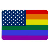 USA Rainbow Pride Magnet (Horizontal)