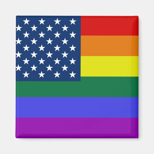 USA Rainbow Pride Magnet (Vorne)
