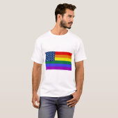 USA Rainbow Pride T-Shirt (Vorne ganz)