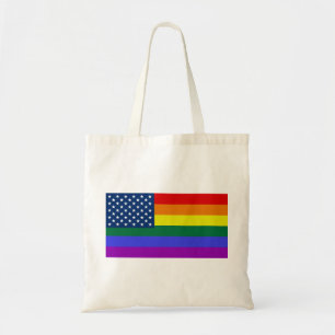 USA Rainbow Pride Tragetasche
