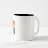 USA Rainbow Pride Zweifarbige Tasse (VorderseiteRechts)