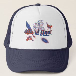 USA-Rakete 4. Juli Truckerkappe